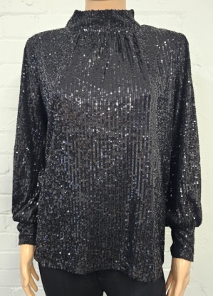 Nina Murati Sequin Embellished Top